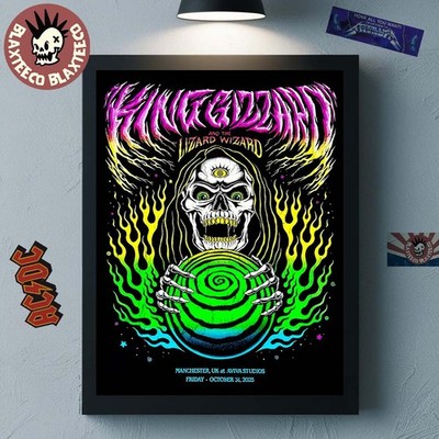 King Gizzard And The Lizard Wizard Manchester UK Aviva Studios Oct 31 Poster Unf