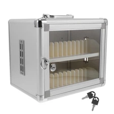  Cell Phone Metal Storage Locker - 24 Slots Cellphone Locker Box For