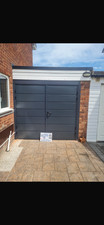 Novoferm Mid horizontal rib side hinged door anthracite grey supplied and fitted