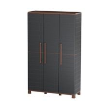 Armadio Porta-Broom Anthracite 3 Mensole Regolabili Art Plast