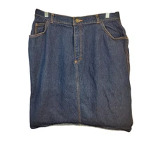 Vintage Gitano Pencil Skirt Blue jean Denim Stretch Straight Women's Size 18
