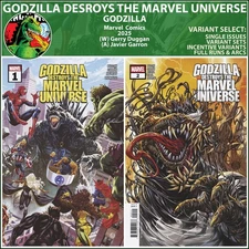 Godzilla Destroys the Marvel Universe (2025) #1 2 Marvel Comics COVER SELECT