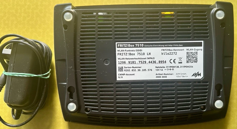 FritzBox 7510 WLAN Modem Router - Bild 2 von 3