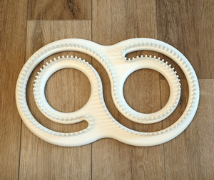 KB Knitting Board Super Afghan Loom S Shape 198 Pegs with Instructions