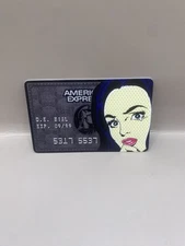 In The Black By Denial Art Credit Card AMEX Signed Card