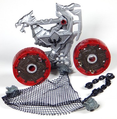 MEGA BLOKS DRAGONS 96000 SIEGE CHARIOT REPLACEMENT PARTS SIDE NET STONES WHEELS