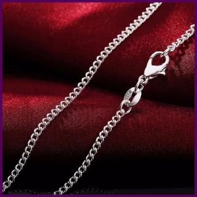 Unisex 925 Sterling Silver Chain Necklace   16-30 Inches, 2MM Jewelry Gift