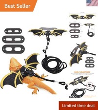 Comfortable Leather Bearded Dragon Leash Set - Adjustable for All Small Reptiles
