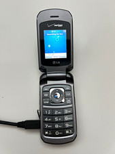 LG VX5600 Verizon CDMA Flip Phone Black 32MB Micro USB 2.0-4.9MP