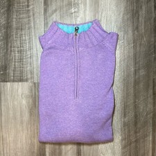 Robert Talbott Quarter Zip Sweater Pullover -...