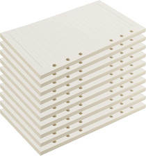 10 Pack A5 Refill Ruled Paper, 6 Hole Punched Loose Leaf Paper, A5 Binder Refill