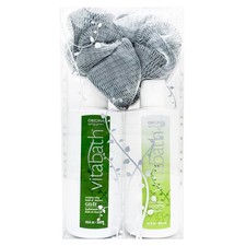 Vitabath Original Spring Green Everyday Skincare Set Moisturizing Shower Gel Was