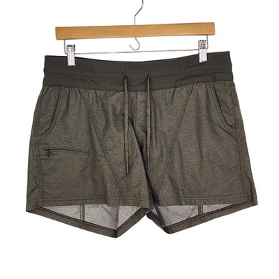 The North Face Aphrodite 2.0 Shorts Womens Large Olive Green Hiking NF0A2UO7
