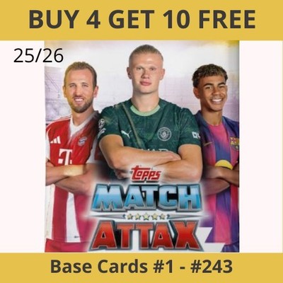Topps Match Attax 25/26 - Trading Cards 2026 Base Set #001 - #243