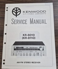 Kenwood KR8010, KR8110 Receiver Service Manual - OEM