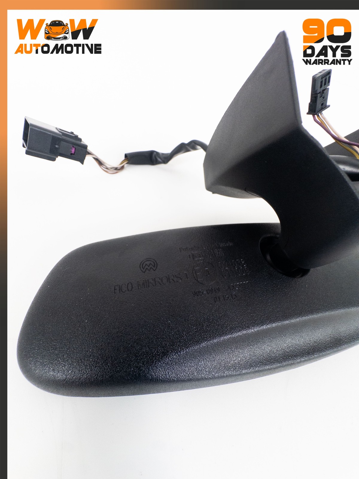08-19 MASERATI GRANTURISMO S FRONT COMPLETE INNER REAR VIEW MIRROR BLACK OEM