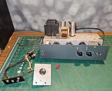 Vintage RCA 400 Projector Tube Amplifier, Power Plug and RCA Badge