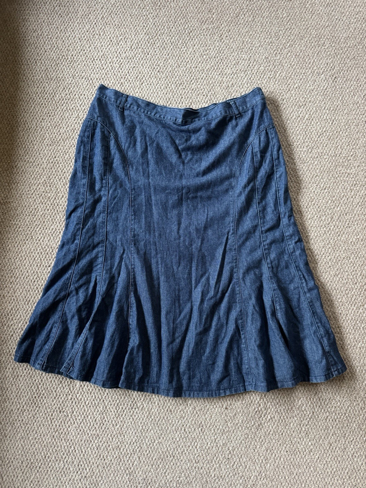 Classic M&S Denim Skirt Size UK 18