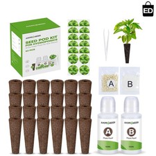 Ahopegarden 132pcs Hydroponic Pods Kit Compatible with AeroGarden Herb Kits 0.16 per gallon