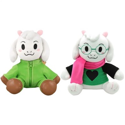 Deltarune Ralsei Plüsch ohne Hut grüne Pelzgläser und Schal Mode Plüschspiel