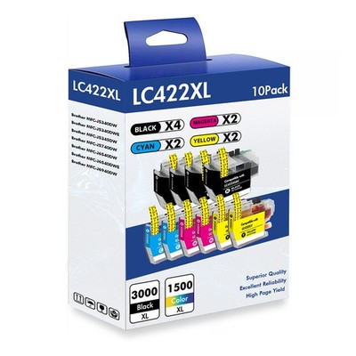 Patronen für Brother LC422 LC-422 XL MFC-J5740DW MFC-J5340DW MFC-J6940DW J6345DW