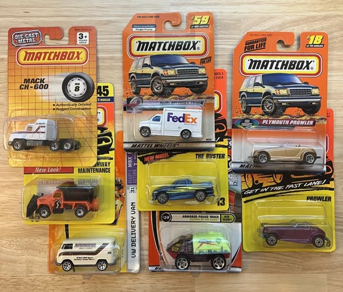 Vintage Carded Matchbox Lot of 8 From 1990-2006 FedEx Delivery Truck Inc.