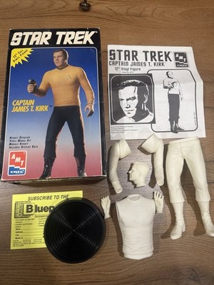 AMT ERTL Star Trek Captain James Kirk Vinyl 12  Model Kit Open Box Unassembled