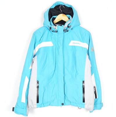 SCHOFFEL Venturi Recco Damen Jacke Gr.UK14 40 Blau Kapuze Isoliert