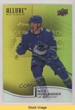2021-22 Upper Deck Allure Rainbow Yellow Green Nils Hoglander #R-54 READ 0b3