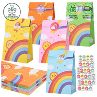 GeschenktüTen 50X Kindergeburtstag PapiertüTen Regenbogen Klein Party 50 StüCk
