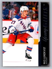 2021-22 Upper Deck UD Young Guns YG Nils Lundkvist Rookie Card RC #456 Rangers
