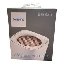 Philips BT100B/37 Wireless Mini Portable Bluetooth Speaker, WHITE. Brand New