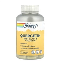 Quercetin 120 Count  by Solaray Bromelain & Vitamin  C-IMMUNE BOOST !!!!!!