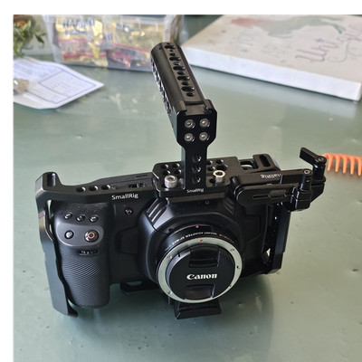Blackmagic Design Pocket Cinema Camera 4K w/ SmallRig Cage, Accessories