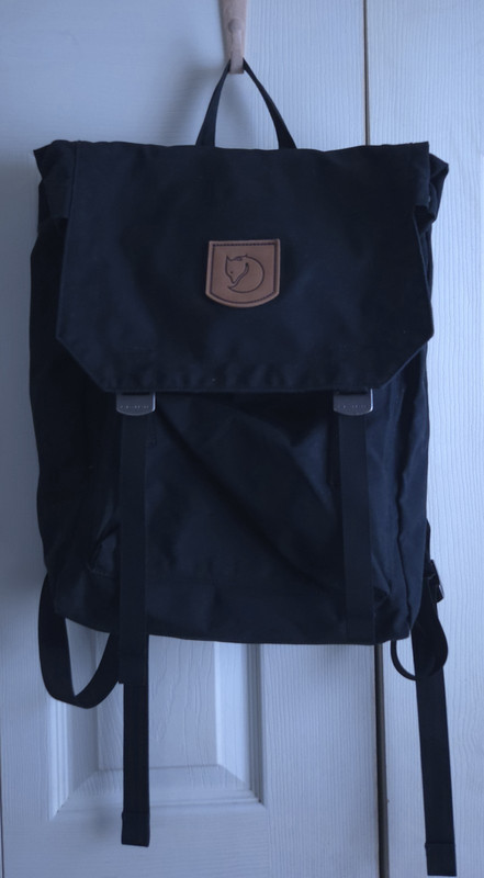 Fjällräven Black Foldsack no 1 Everday Outdoor Pack Buckle Closure unisex