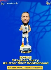 Stephen Curry 2025 All Star MVP Bobblehead SGA NIB 10.8.25 bobble Golden State