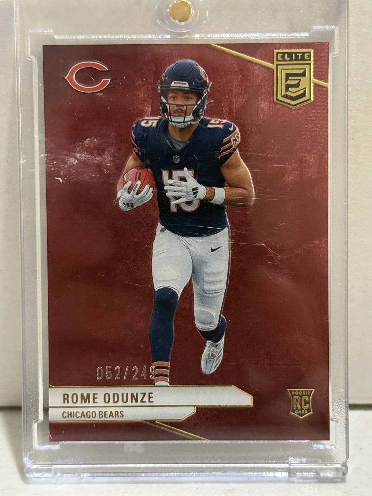 2024 Panini Donruss Elite - Rookies Rome Odunze #103 Maroon /249 (RC)