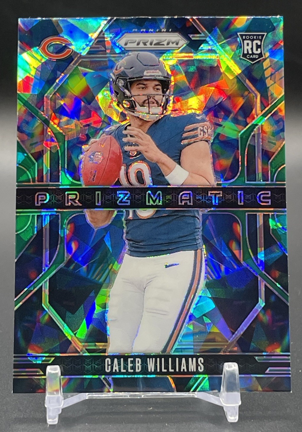 2024 Panini Prizm - Prizmatic Caleb Williams #1 Green Ice Prizm (RC)