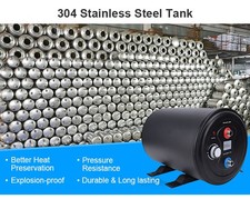 Portable Tankless Water Heater 10L &ndash; Instant Hot for Camping RV White