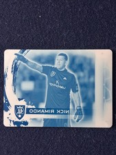 2014 Topps Chrome MLS Nick Rimando #12 Printing Plate Cyan /1