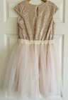 Zunie Pink Tulle Gold Sequin Party Special Occasion Dress Girls 12 $54 — photo 3
