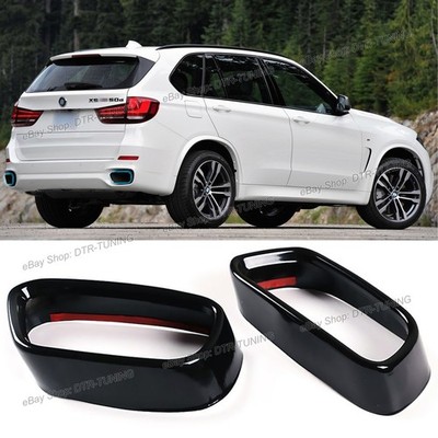 M Sport Exterior Black Exhaust Tips Accessories For 2014-2018 BMW X5 F15 X6 F16