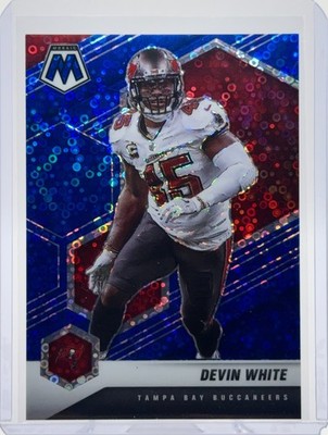 2021 Panini Mosaic - Devin White Blue No Huddle Prizm /75 Buccaneers