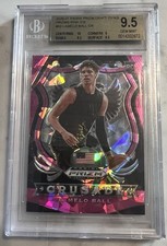 2020-21 Panini Prizm Crusade Pink Ice Rookie LaMelo Ball #83 Beckett 9.5