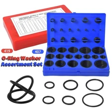 826PCS SAE Metric Rubber O-Ring Washer Assortment Kit Automotive Storage Case