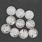 1 Gram 999 Silver Lot of 10 Indian buffalo Design Round Bullion