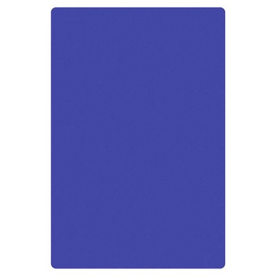 Thunder Group 12'' x 18'' x 1/2'' Blue Polyethylene Non-Skid Cutting Board