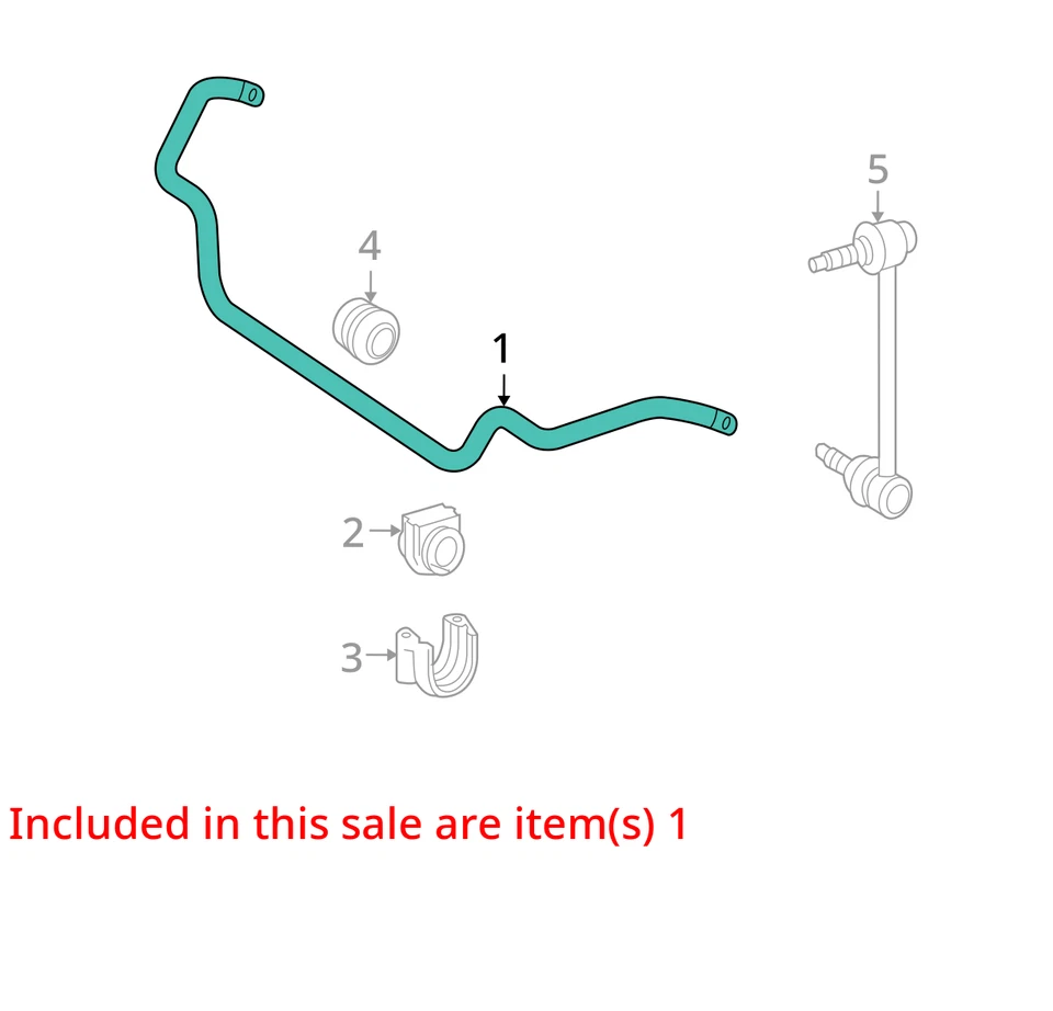 2008 CLK 系列 RWD 前稳定杆 原始设备制造商 87K 英里 - LKQ3761798 — 第 4/4 张图片