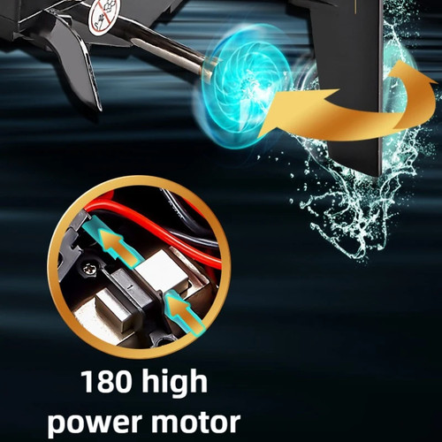 2.4GHz RC Speedboat Toys 25km/h Electric Racing Boat Model Boys Kids Birthday - Picture 6 of 25