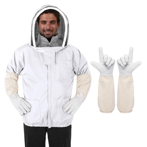 ZMHBKPS Bee Suit - Beekeeping Jacket for Men & Women - Polycotton Beekeeper J...